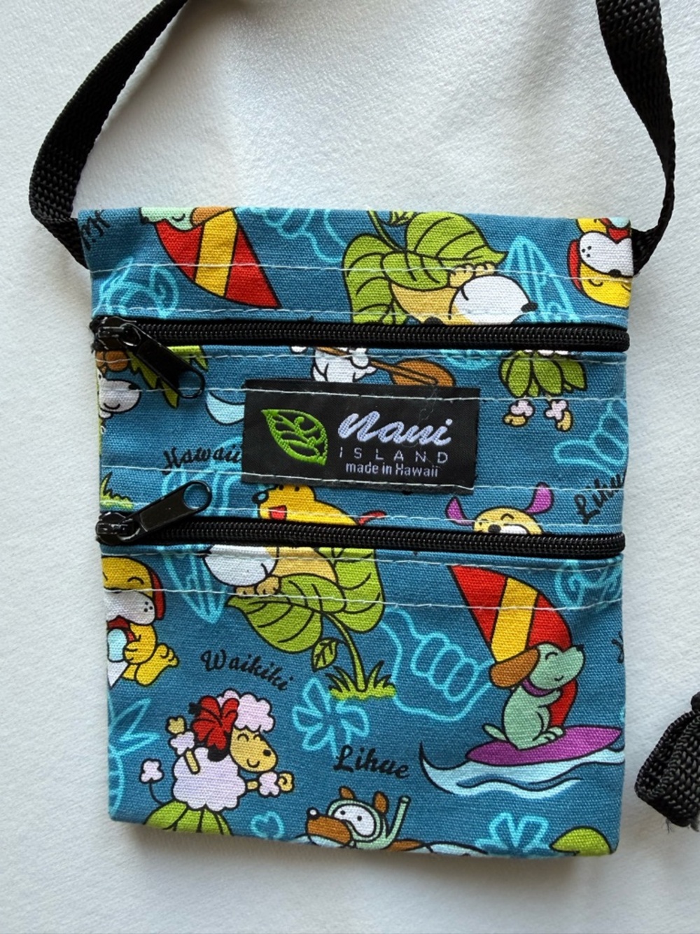 Nani Island Made in Hawaii Island Fun Tropical Crossbody/Shoulder Bag Blue